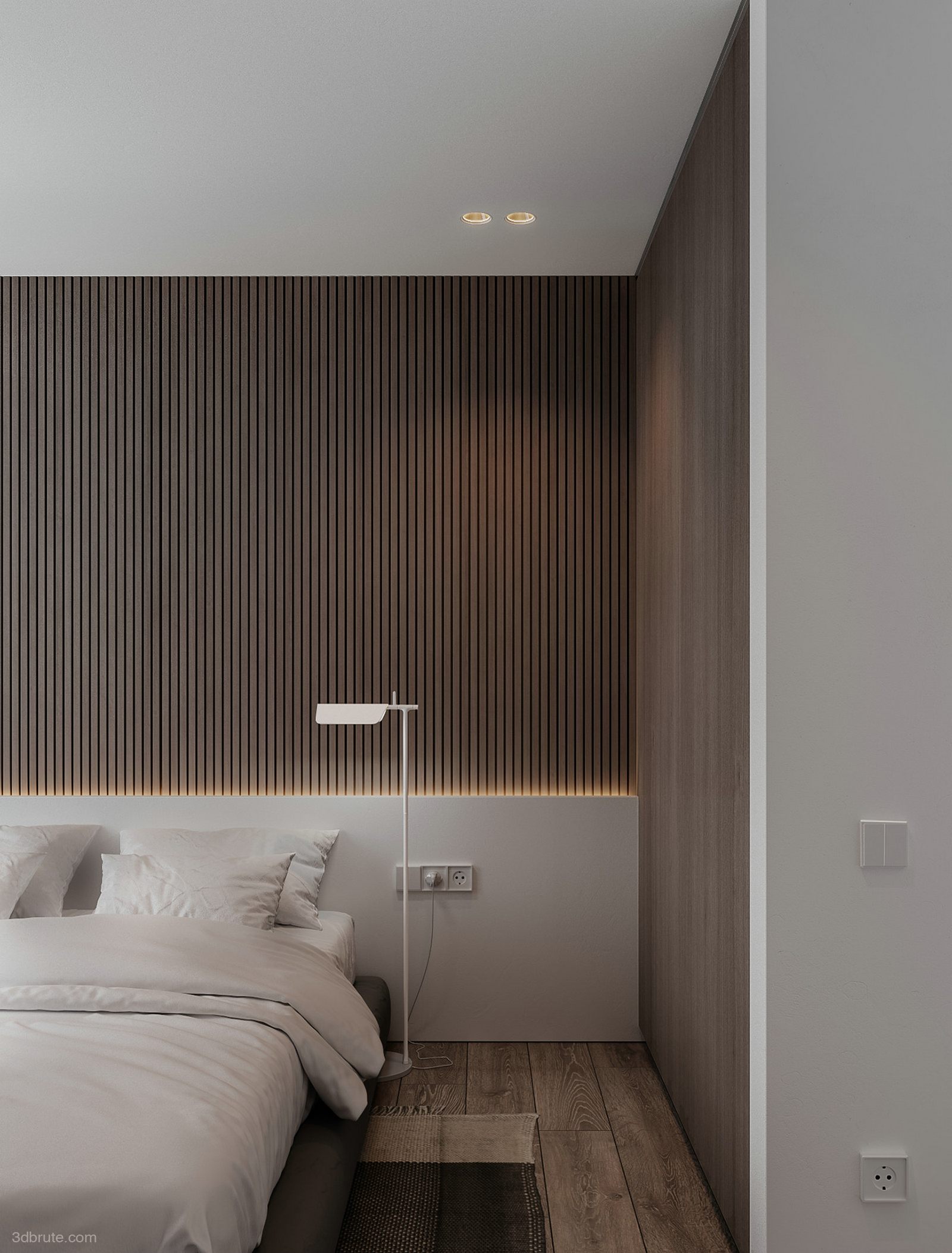 Modern minimalist aesthetics-simple and comfortable living residence ...